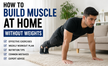 How to Build Muscle at Home Without Weights